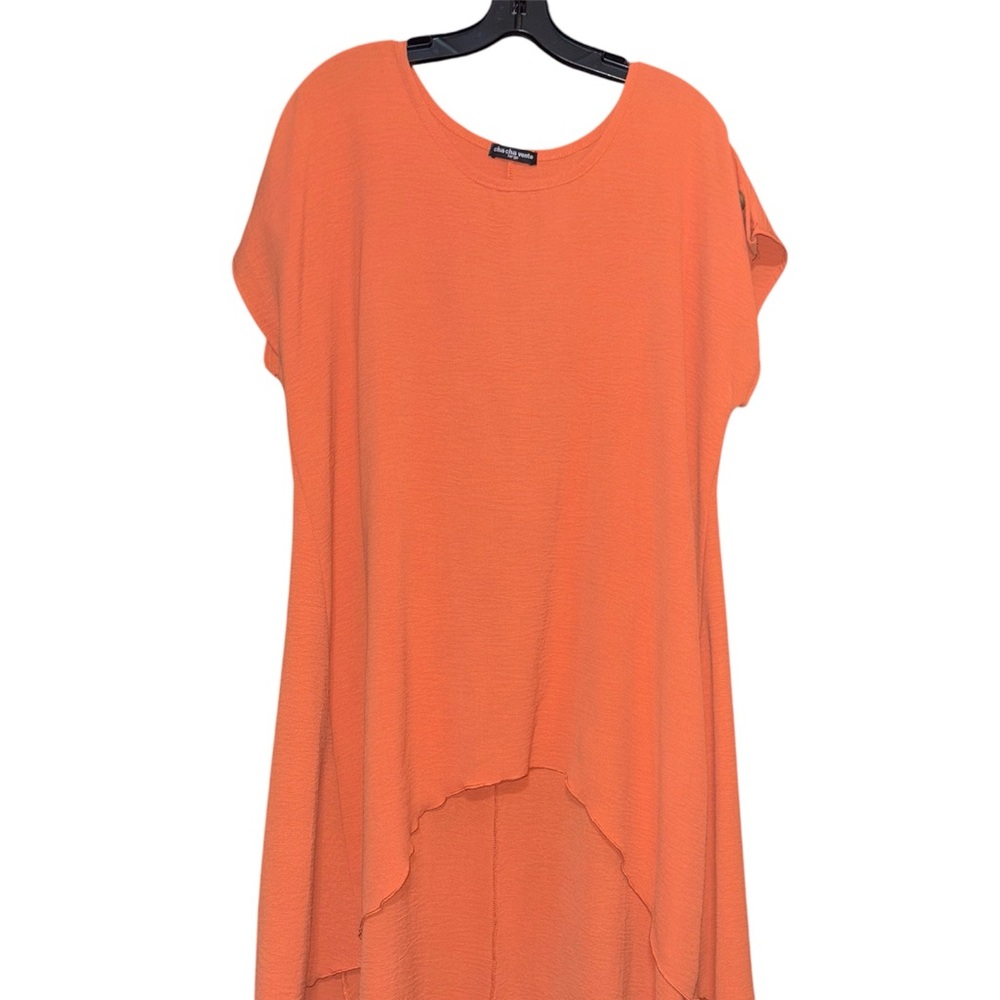 Cha Cha Vente Coral Sleeveless Dress size large
